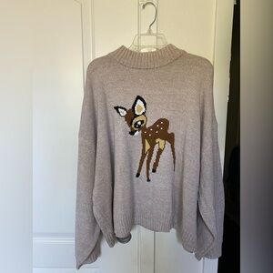 Disney Women’s Bambi Sweater Size 2X